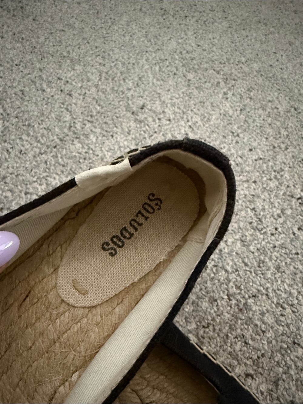 Soludos Black Espadrilles with Champagne Bottle & Glass Embroidery - Picture 2 of 6